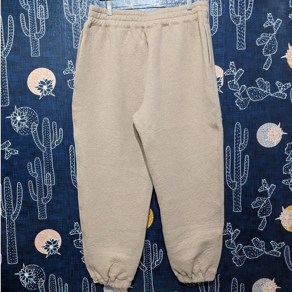 Lunya Restore Double Faced Pants Otium Tan Heather Women's Size XL - Picture 7 of 10